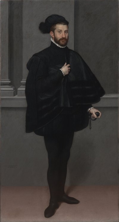 The Knight in Black by Giovanni Battista Moroni